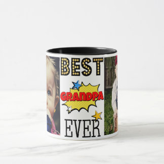 Best Grandpa Ever Custom Photo Mug