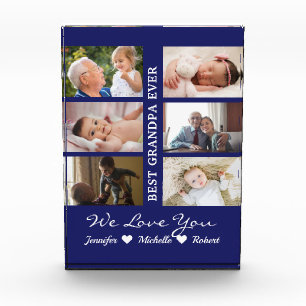 Best Grandpa Ever Custom Photos Grandchildren Name
