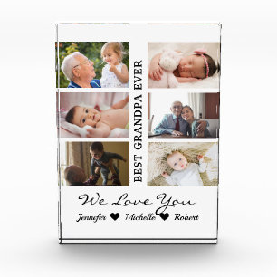 Best Grandpa Ever Custom Photos Grandchildren Name