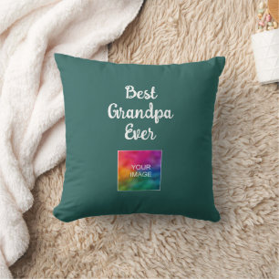 Best Grandpa Ever Elegant Handwritten Template Cushion