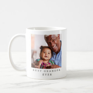 Best Grandpa Ever Full Photo Personalised Coffee Mug