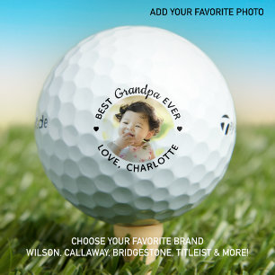Best GRANDPA Ever - Golf Lover Personalised Photo Balls