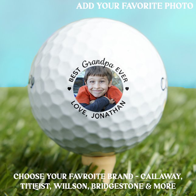 Best GRANDPA Ever - Golfer - Picture Personalized  Golf Balls (Creator Uploaded)