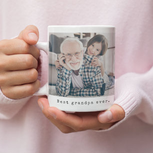 Best Grandpa Ever Grandfather Full Photo Coffee Mug