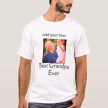 Best Grandpa ever grandfather photo name gifts tex
