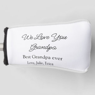 best grandpa ever grandparents photo gifts classic golf head cover