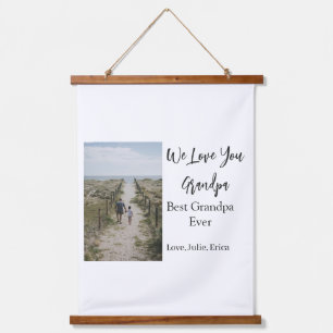 best grandpa ever grandparents photo gifts classic hanging tapestry