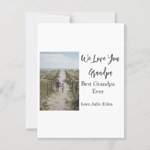 best grandpa ever grandparents photo gifts classic postcard