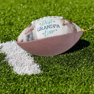Best Grandpa Ever   Hand Lettered Photo Collage American Football