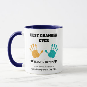 Best Grandpa Ever Hands Down Grandparent's Day Mug