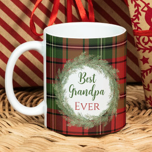 Best Grandpa Ever Merry Christmas Photo Mug