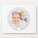 Best Grandpa Ever Modern Classic Photo Mouse Mat<br><div class="desc">This simple and classic design is composed of serif typography and add a custom photo. "Best Grandpa Ever" circles the photo of your grandpa,  grampa,  grandpa,  lolo etc</div>