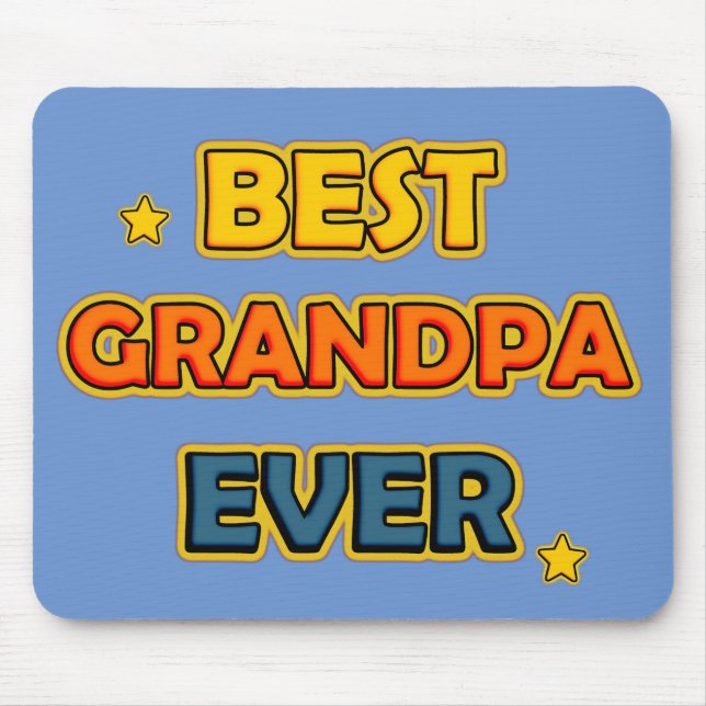 Best Grandpa Ever Mouse Mat (Front)