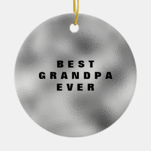 Best Grandpa Ever Personalised Ceramic Tree Decoration