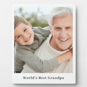 Best Grandpa Ever Personalised Full Photo Gift Plaque