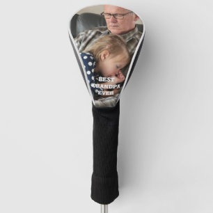 Best Grandpa Ever Personalised Photo Golf Head Cover