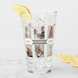Best Grandpa Ever – Personalized Glass Cup Photos