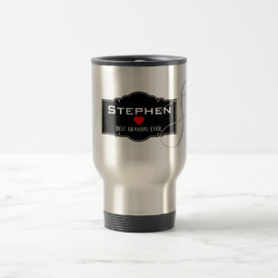 BEST GRANDPA EVER PERSONALIZED  TRAVEL MUG