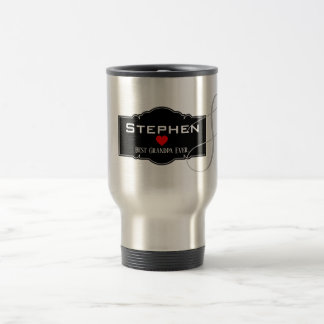 BEST GRANDPA EVER PERSONALIZED  TRAVEL MUG