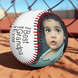Best Grandpa Ever Photo Baseball