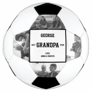 Best Grandpa Ever Photo Birthday Gift Christmas  Football