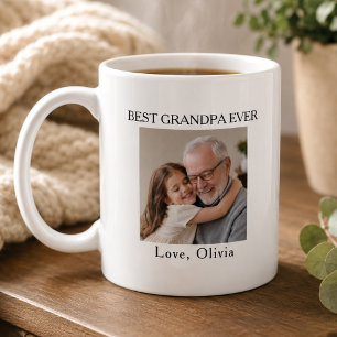 Best Grandpa Ever Photo  Coffee Mug