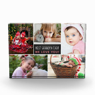 Best Grandpa Ever Photo Collage Block