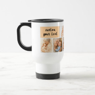 Best Grandpa Ever Photo Collage Grandparents Day Travel Mug