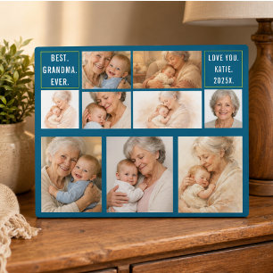 Best Grandpa Ever Photo Collage   Grandparents Plaque