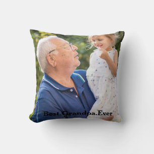 Best Grandpa Ever Photo Double Sided Personalised Cushion