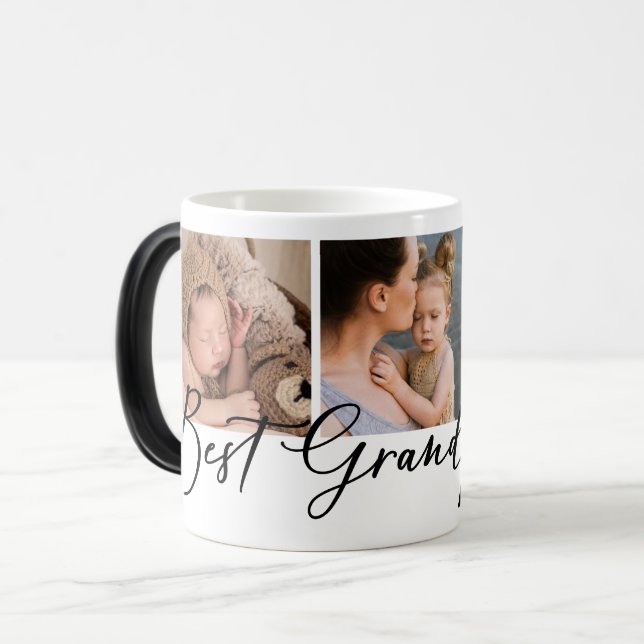 Best Grandpa Ever Photo Magic Mug (Front Left)
