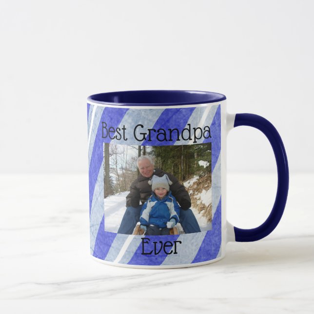 Best Grandpa Ever Photo Personalised Photo Mug (Right)