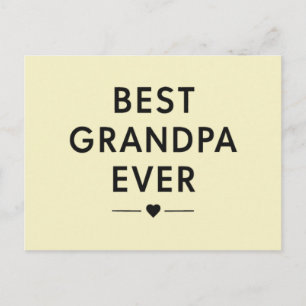 Best grandpa ever  postcard