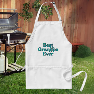 Best Grandpa Ever Retro Quote Fathers Day Standard Apron