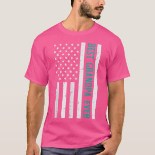Best Grandpa Ever US Flag Vintage Fathers Day Patr T-Shirt