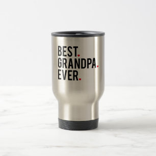best grandpa ever, word art, text design travel mug