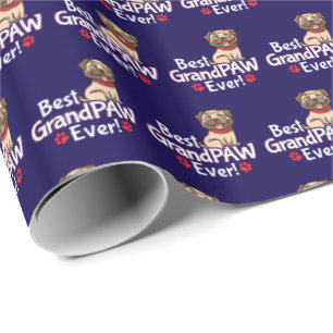 Best Grandpa GrandPAW Ever Wrapping Paper