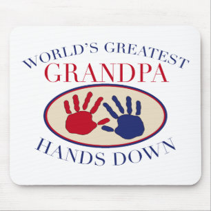 Best Grandpa Hands Down Mouse Mat
