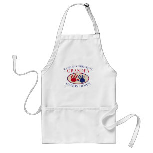Best Grandpa Hands Down Standard Apron
