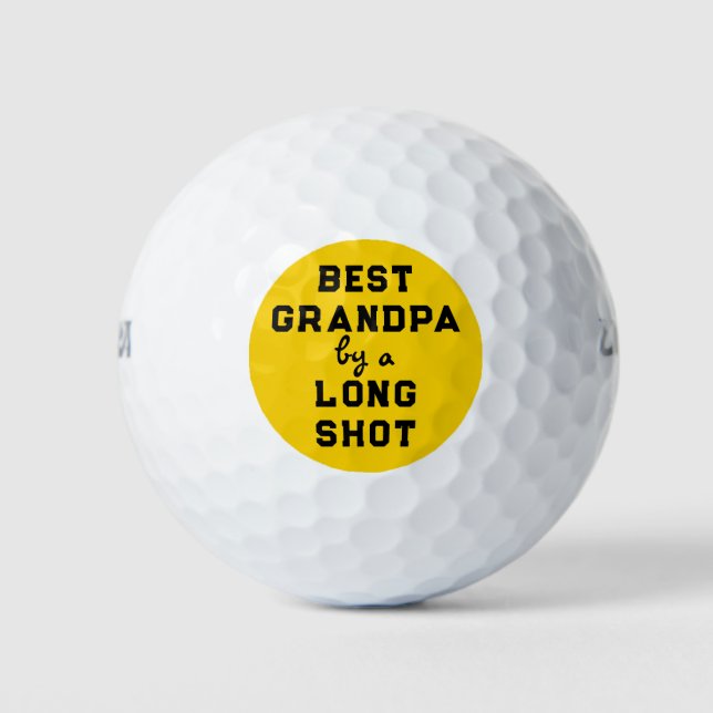 Best Grandpa Humour Golf Balls (Front)