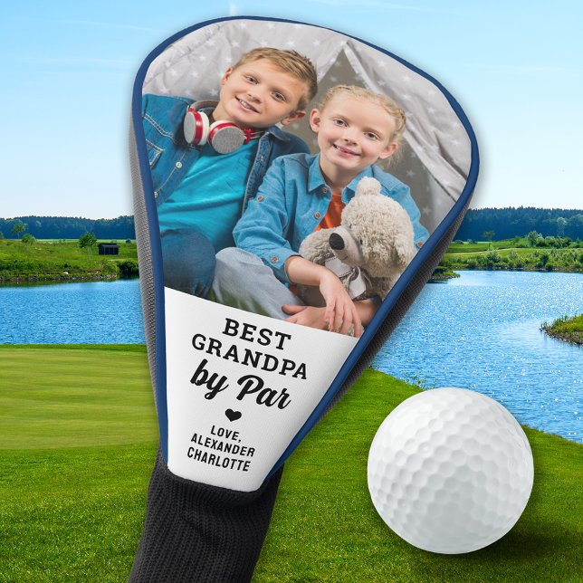 Best GRANDPA - Personalised Photo - Golfer Driver Golf Head Cover (Creator Uploaded)