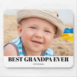 Best Grandpa Photo  Mouse Mat