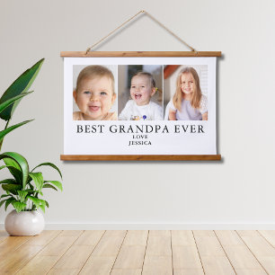 Best Grandpa Photo Personalised Tapestry