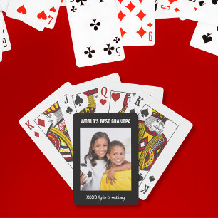 Best Grandpa Photo Playing Cards