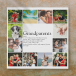 Best Grandparents Definition 12 Photo Collage Faux Canvas Print<br><div class="desc">12 photo collage for you to personalise for your special grandparents to create a unique gift. A perfect way to show them how amazing they are every day. Designed by Thisisnotme©</div>