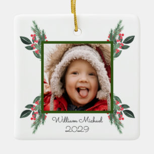 Best Grandparents Ever Christmas Ceramic Ornament