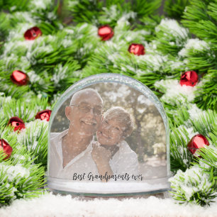 Best Grandparents ever photo gift  Snowglobe
