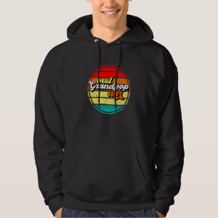 Best Grandpop Ever Father s Day Grandpa Retro Vint Hoodie