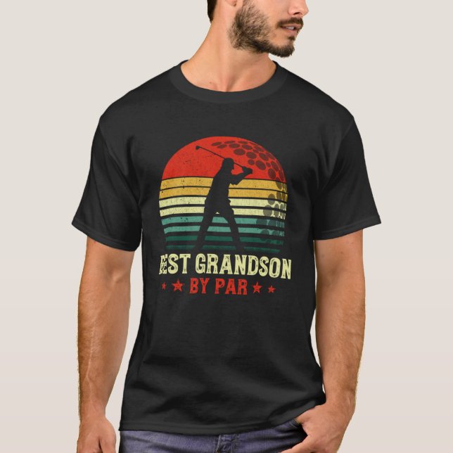 Best Grandson By Par Daddy Father s Day Golf  Golf T-Shirt (Front)