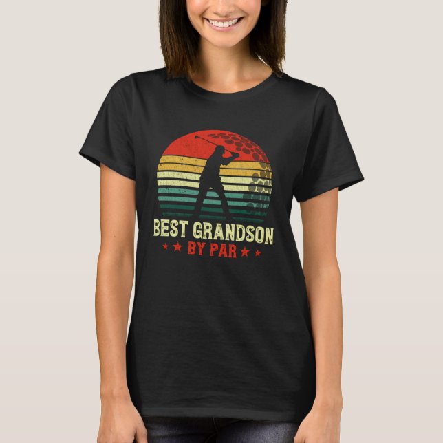 Best Grandson By Par Daddy Father s Day Golf  Golf T-Shirt (Front)